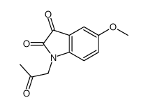 5-methoxy-1-(2-oxopropyl)indole-2,3-dione Structure