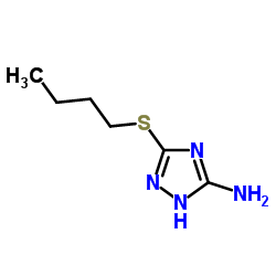 3-(Butylsulfanyl)-1H-1,2,4-triazol-5-amine structure