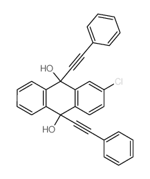 2-chloro-9,10-bis(2-phenylethynyl)anthracene-9,10-diol picture