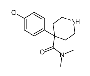 4-(4-chlorophenyl)-N,N-dimethylpiperidine-4-carboxamide结构式