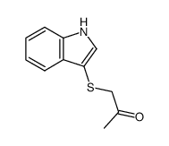 1-((1H-indol-3-yl)thio)propan-2-one结构式