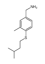 Benzenemethanamine, 3-methyl-4-[(3-methylbutyl)thio]- (9CI) Structure