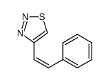 4-(2-phenylethenyl)thiadiazole结构式