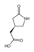 (R)-(+)-2-oxo-4-pyrrolidineacetic acid结构式