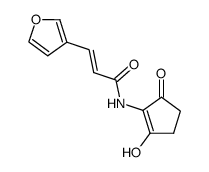 2-3'-fur-3''-ylacrylamido-3-hydroxy-2-cyclopenten-1-one Structure