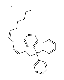 ((3Z,6Z)-dodeca-3,6-dien-1-yl)triphenylphosphonium iodide结构式