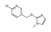 2-chloro-5-[(1-methylimidazol-2-yl)sulfanylmethyl]pyridine Structure