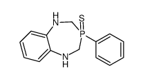 1H-1,5,3-Benzodiazaphosphepine, 2,3,4,5-tetrahydro-3-phenyl-, 3-sulfid e结构式