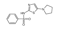 N-(5-pyrrolidin-1-yl-1,3-thiazol-2-yl)benzenesulfonamide Structure