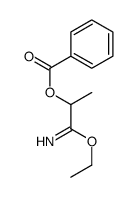 (1-ethoxy-1-iminopropan-2-yl) benzoate结构式