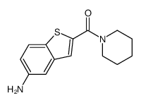 (5-amino-1-benzothiophen-2-yl)-piperidin-1-ylmethanone Structure