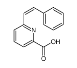 6-(2-phenylethenyl)pyridine-2-carboxylic acid Structure