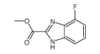 1H-Benzimidazole-2-carboxylicacid,4-fluoro-,methylester(9CI)结构式