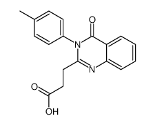 3-(4-OXO-3-P-TOLYL-3,4-DIHYDRO-QUINAZOLIN-2-YL)-PROPIONIC ACID Structure