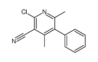 2-chloro-4,6-dimethyl-5-phenylpyridine-3-carbonitrile Structure