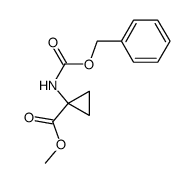 Cyclopropanecarboxylic acid, 1-[[(phenylmethoxy)carbonyl]amino]-, Methyl ester Structure