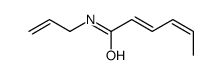 N-prop-2-enylhexa-2,4-dienamide Structure