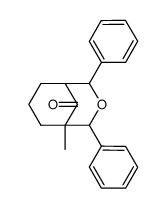1-methyl-2,4-diphenyl-3-oxa-bicyclo[3.3.1]nonan-9-one Structure