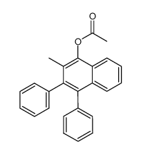 acetic acid-(2-methyl-3,4-diphenyl-[1]naphthyl ester) Structure