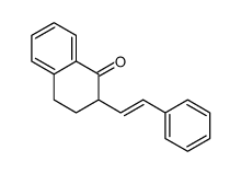 2-(2-phenylethenyl)-3,4-dihydro-2H-naphthalen-1-one Structure