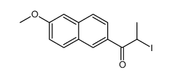 2-iodo-1-(6-methoxynaphthalen-2-yl)propan-1-one Structure