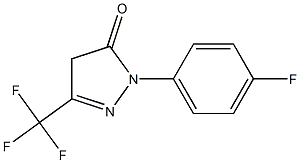 1-(4-fluorophenyl)-3-(trifluoromethyl)-1H-pyrazol-5(4H)-one Structure