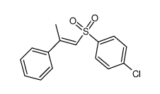 (E)-1-chloro-4-((2-phenylprop-1-en-1-yl)sulfonyl)benzene Structure