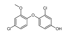 3-chloro-4-(4-chloro-2-methoxyphenoxy)phenol结构式