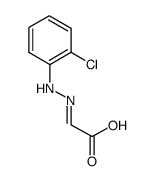 (2E)-[(2-chlorophenyl)hydrazono]acetic acid结构式