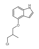 4-(3-chloro-2-methylpropoxy)-1H-indole结构式