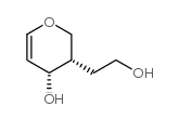 (3S,4s)-3-(2-羟基乙基)-3,4-二氢-2H-吡喃-4-醇结构式