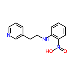 2-Nitro-N-[2-(3-pyridinyl)ethyl]aniline Structure