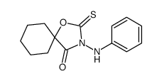 3-anilino-2-sulfanylidene-1-oxa-3-azaspiro[4.5]decan-4-one Structure