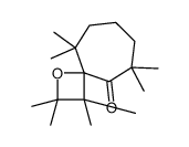 2,2,3,3,5,5,9,9-octamethyl-1-oxaspiro[3.6]decan-10-one结构式