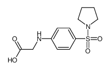 2-(4-pyrrolidin-1-ylsulfonylanilino)acetic acid结构式