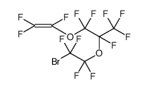 Propane, 2-(2-bromo-1,1,2,2-tetrafluoroethoxy)-1,1,1,2,3,3-hexafluoro-3-[(1,2,2-trifluoroethenyl)oxy] Structure