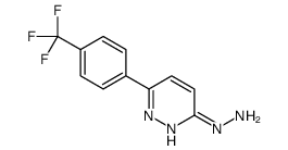 [6-[4-(trifluoromethyl)phenyl]pyridazin-3-yl]hydrazine Structure