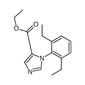 ethyl 3-(2,6-diethylphenyl)imidazole-4-carboxylate结构式