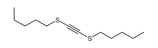 1-(2-pentylsulfanylethynylsulfanyl)pentane Structure