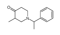 3-methyl-1-(1-phenylethyl)piperidin-4-one结构式