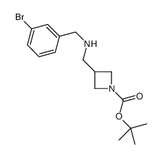 1-BOC-3-[(3-BROMOBENZYL-AMINO)-METHYL]-AZETIDINE Structure