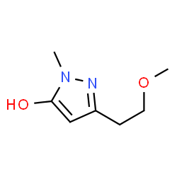 1H-Pyrazol-5-ol,3-(2-methoxyethyl)-1-methyl- structure