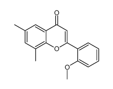 2-(2-methoxyphenyl)-6,8-dimethylchromen-4-one结构式