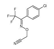 2-[[1-(4-chlorophenyl)-2,2,2-trifluoroethylidene]amino]oxyacetonitrile Structure