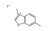 3,6-Dimethyl-1,3-benzothiazol-3-ium iodide结构式