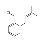 1-(chloromethyl)-2-(3-methylbut-2-enyl)benzene Structure