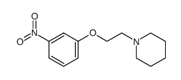 1-[2-(3-nitro-phenoxy)-ethyl]-piperidine结构式
