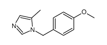 1-[(4-methoxyphenyl)methyl]-5-methylimidazole结构式