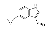 5-cyclopropyl-1H-indole-3-carbaldehyde结构式