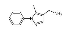 5-Methyl-1-phenyl-(1H-pyrazol-4-ylmethyl)amine结构式